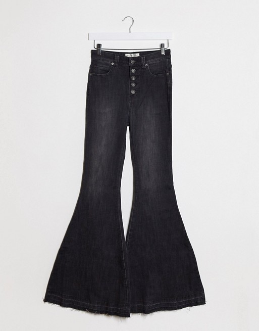 Free People flare jeans in balck