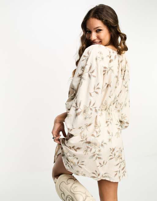 Free people white floral dress hotsell