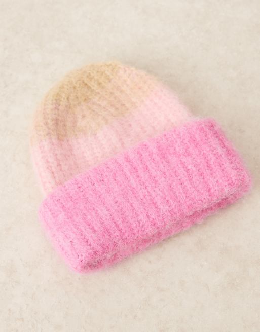 Pink Fluffy Beanie