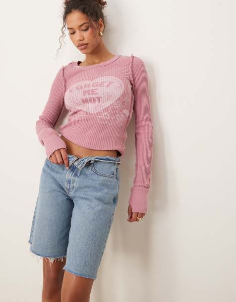 Free People forget me not long sleeve t-shirt in wine - view 1