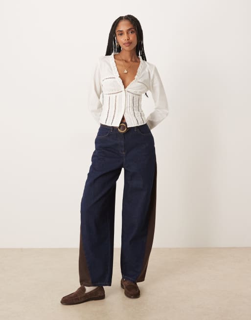 Free People - Frankie - Top corset à manches longues - Ivoire , 3 de 4