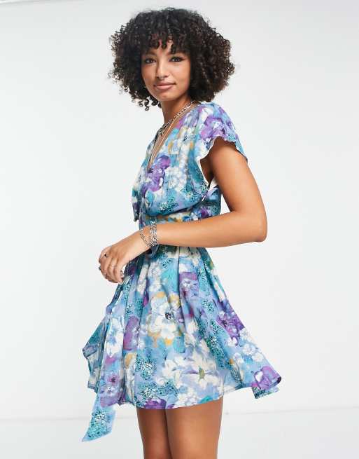mesh floral mini dress Talyn Mesh Floral Mini Dress