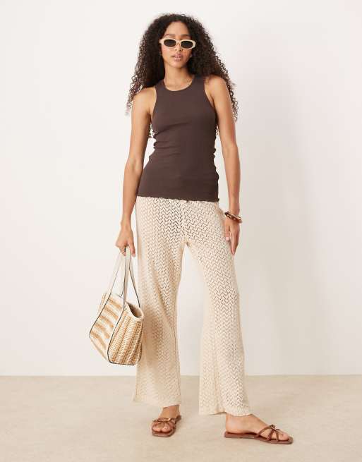 Free People – Fresh in Love – Brunt sportlinne med rullfåll, 3 av 4