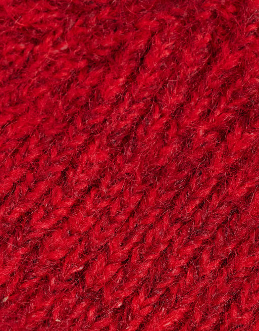 Free People frostline beanie hat in red, 2 of 3
