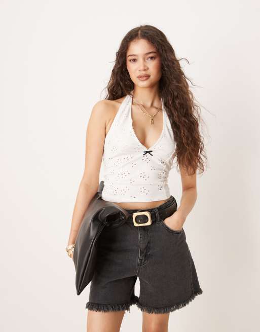 Free People full bloom halter top in ivory, 4 of 4