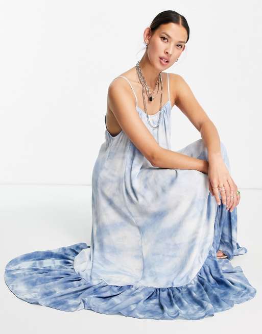 Free people blue maxi hot sale dress