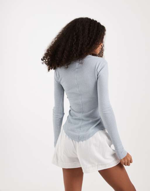 Free People going places cardigan in sky blue, 4 of 4