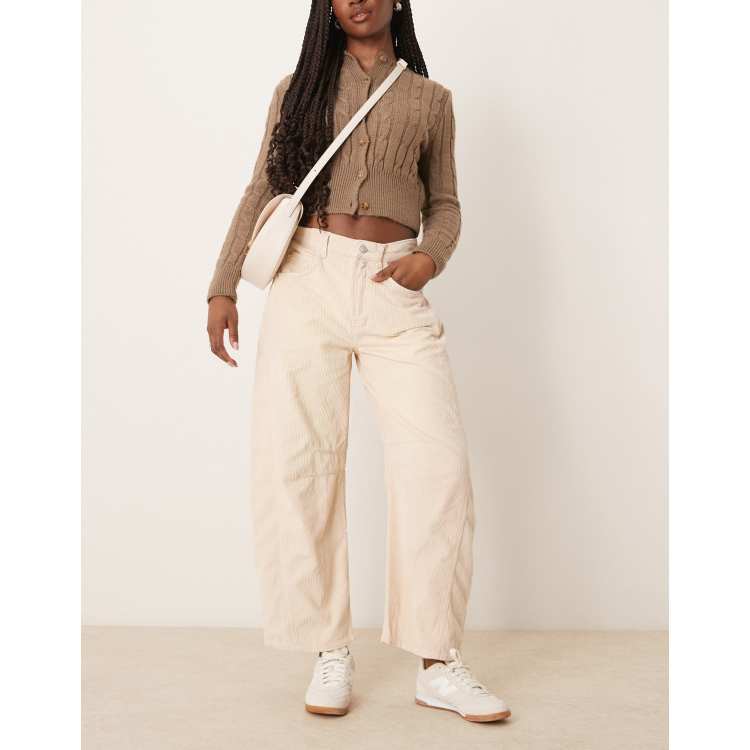 Pantaloni Crop a Gamba Larga con Stampa Maeve High-Rise | IT