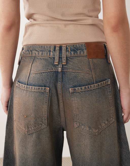 Free People - Good Luck - Jean bouffant à taille mi-haute - Bleu, 5 de 5