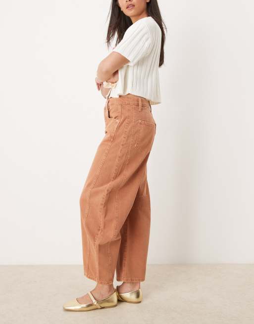 Free People - Good Luck - Jean large à taille mi-haute - Gingembre, 3 de 5