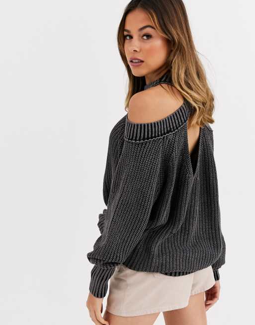 Free people half shop moon bay pullover sweater