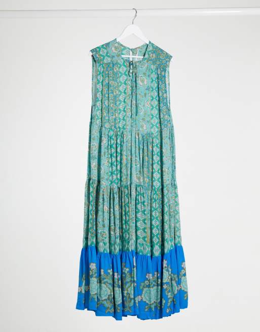 free people hanalei bay lace-up maxi dress