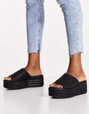 Free People Harbor Flatform Shoes-black | ModeSens