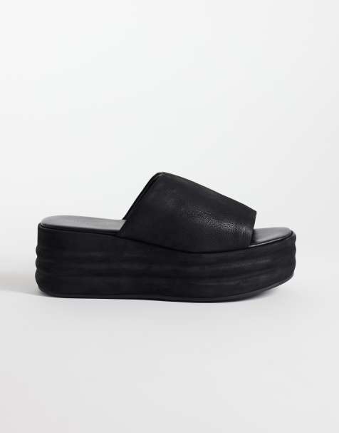 Free People Harbor flatforms in black - view 1