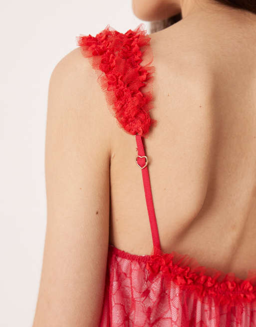 open lace back dress Free People Women's Adella Slip Dress, Dark Cherry, Red, XS at Amazon  Women's Clothing store