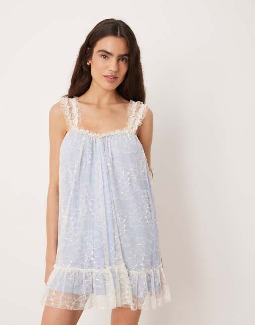 Free People – Heartbreaker – Mini-Trägerkleid in Toasted Eggnog, 2 von 4
