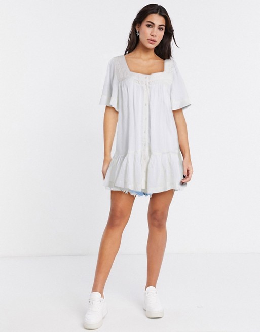 Free People Hearts Desire button down tunic