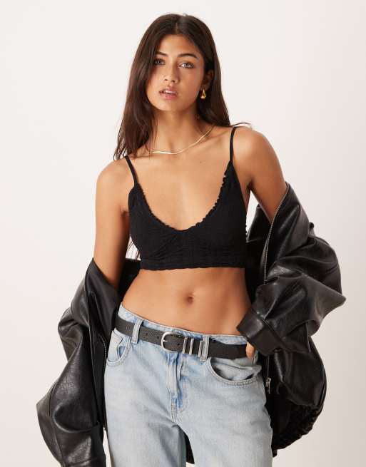 Free People – Heirloom – Svart bralette i seamless design, 3 av 4