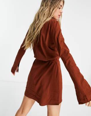 helena wrap dress free people