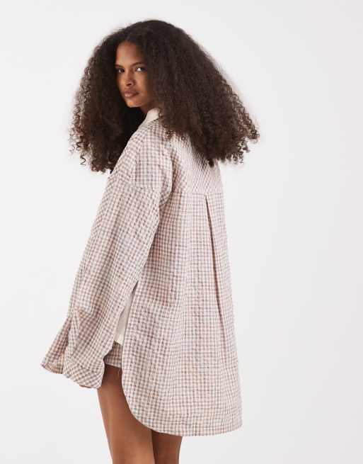 Free People Hemd mit Wickeldetail in Ivory Combo, 4 von 4