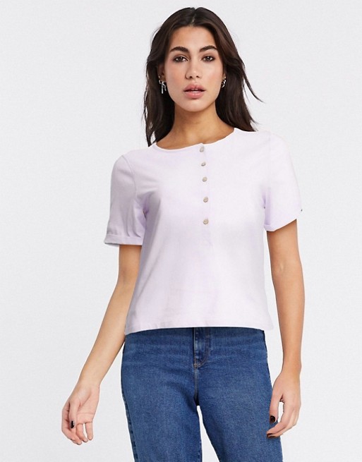 Free People henly t-shirt in white