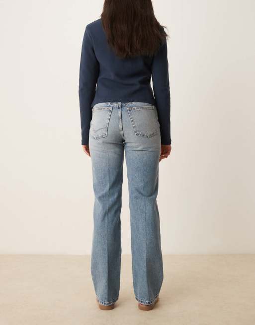 Free People holly bootcut distressed knee jeans in cambridge blue, 3 of 5