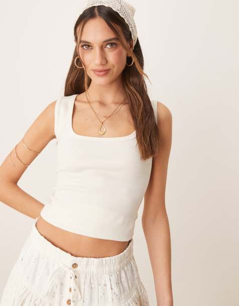 Free People Humingbird singlet in ivory - view 1