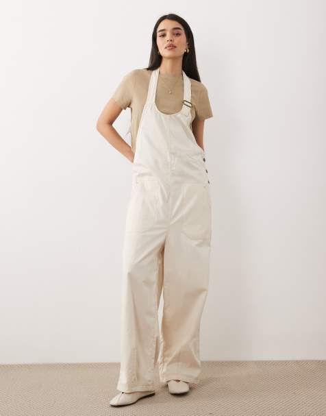 Free People - Hvidt boho-overalls - view 1