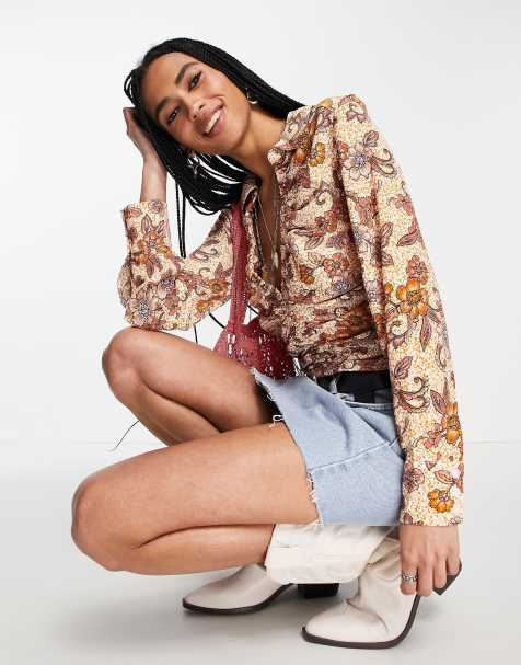 Free People I got you floral print blouse in multi - view 1