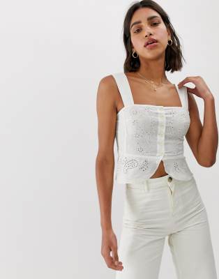 Free People - I Want You - Oberteil - Weiß