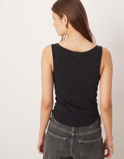 Free People iconic tank in black, 4 of 4