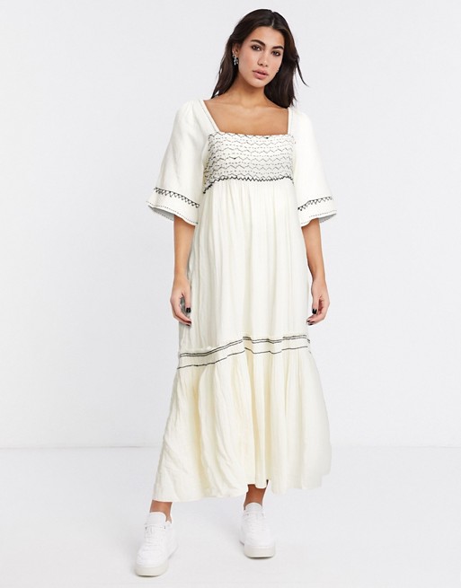 Free People I'm the one maxi dress in Ivory