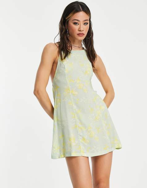 Free People In Control mini dress in mint green - view 1