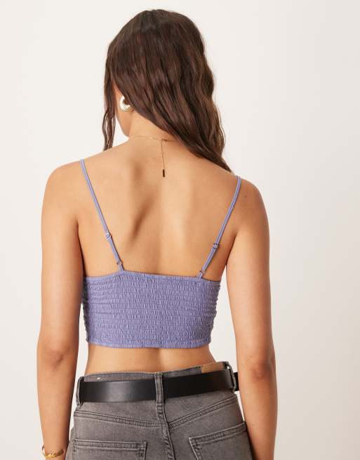Free People Intimately FP amina lace bralette in denim blue, 2 of 4