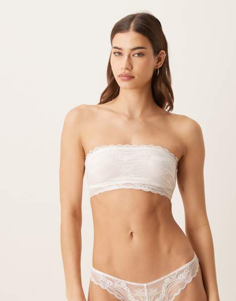 Free People Intimately FP Bandeau-BH in White Alyssum - Weiß - view 1