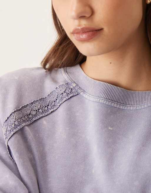 Free People Intimately FP couch club pyjama set in early night combo - MBLUE, 4 of 4