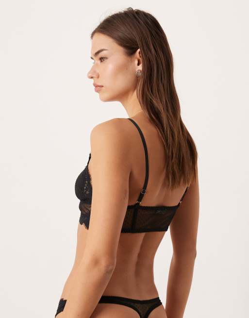 Free People Intimately FP Fiona g-streng i sort - BLACK, 3 af 4