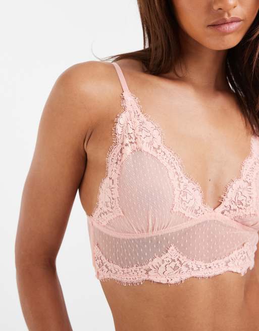 Free People Intimately FP fiona longline bralette in petal pink - PINK, 3 of 4
