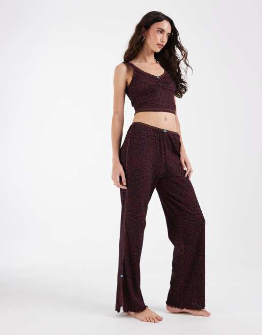 Free People Intimately FP fresh in love lounge set in black combo - MULTI, 2 of 4
