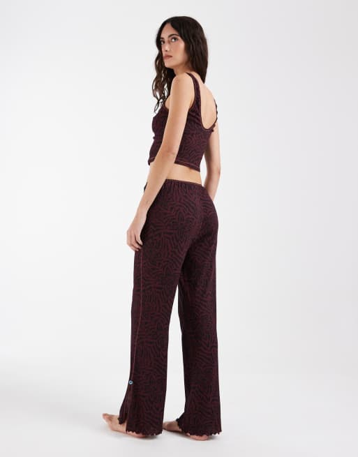 Free People Intimately FP fresh in love lounge set in black combo - MULTI, 4 of 4