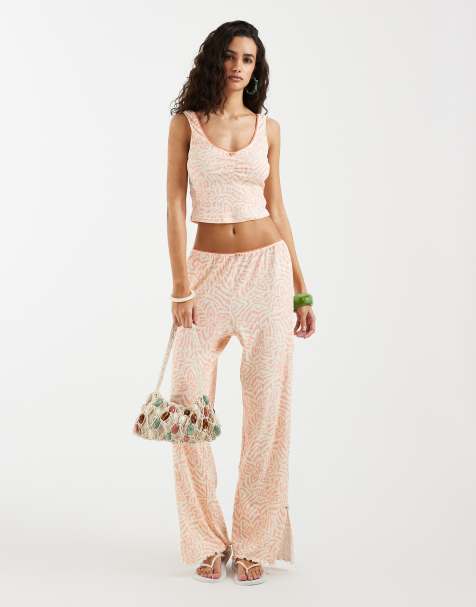Free People Intimately FP lounge-sæt i ferskenfarvet mix - view 1