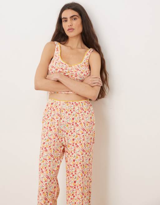 Free People Intimately FP loungekledingset Fresh In Love in butter combo - oranje, 3 van 4