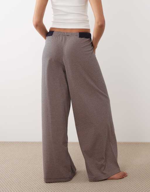 Free People Intimately FP pantalon large taille basse Out And About en pêche - marron, 4 de 4
