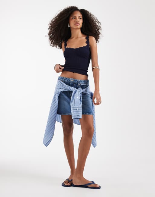 Free People Intimately FP spring fever cami-topp i peacoat blue, 2 av 4