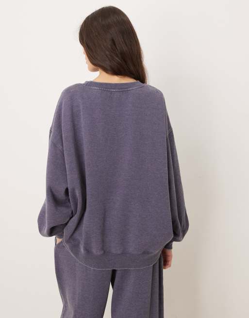 Free People Intimately FP - sudadera de cuello redondo en peacoat gris, 2 de 4