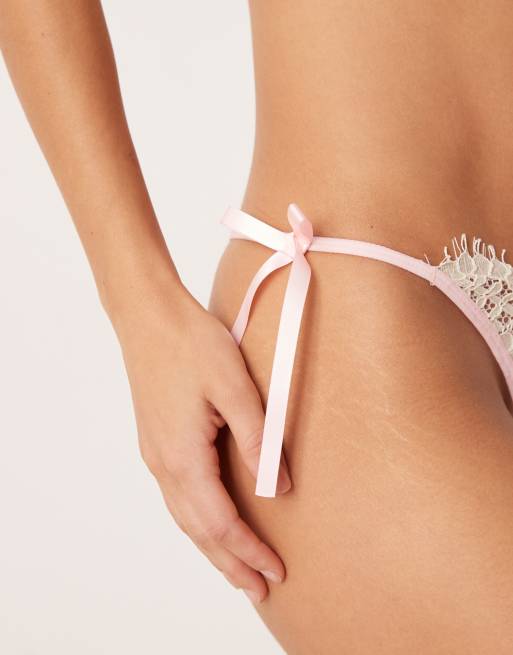 Free People Intimately FP sweet love thong in tea - BEIGE, 2 of 4