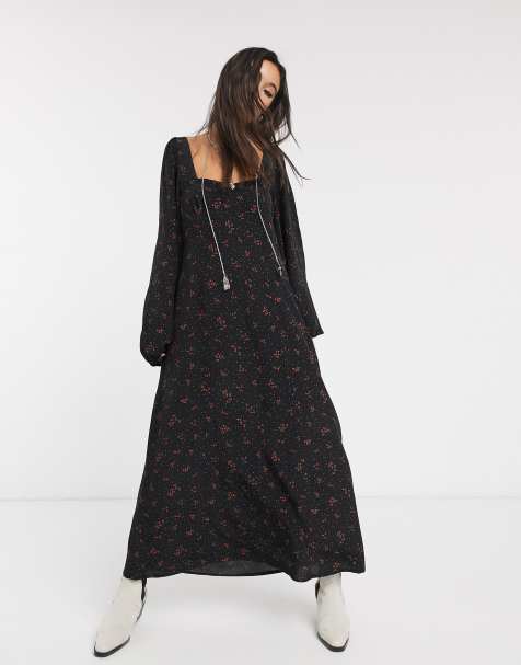 Free People – Iris – Bedrucktes Midikleid