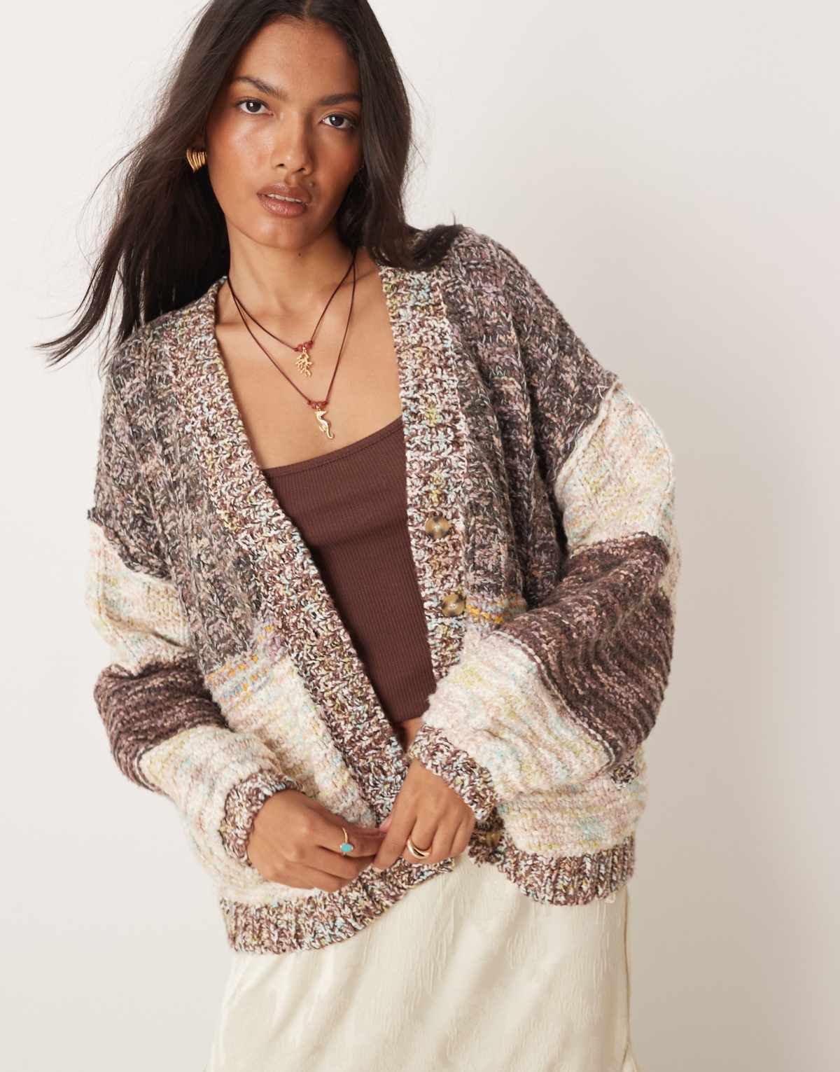 Free People isabella cardigan in moonbeam