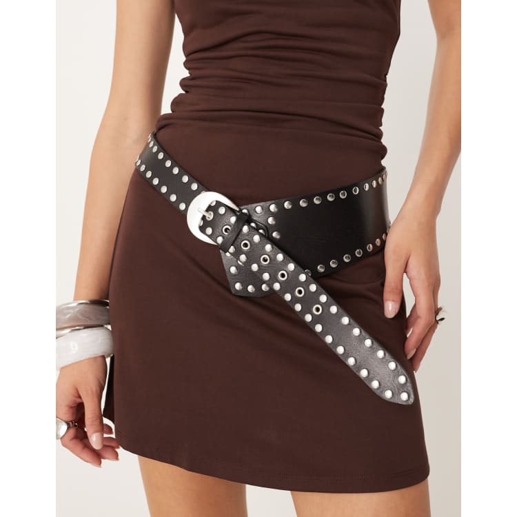 Free People Edge Of Town Belt Large Chocolate Belts | Free People main image 2