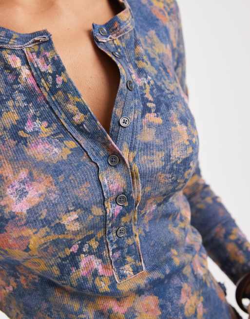 Free People Jamie henley long sleeve top in floral print, 4 of 4